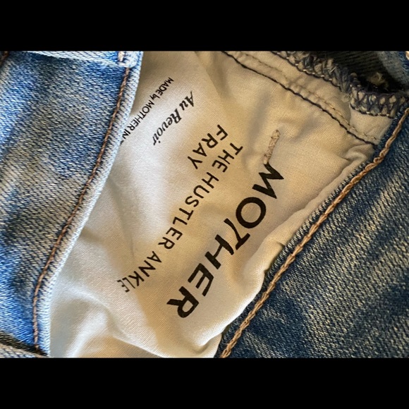 Perfect Summer Denim— MOTHER: The Hustler Ankle Fray Au Revoir NWOT - Picture 9 of 12